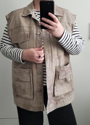 Джинсовий жилет h&m