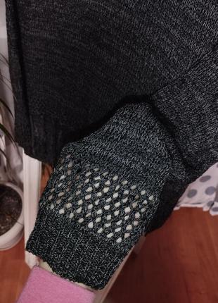 Плетений светер в бохо стилі zebra5 фото