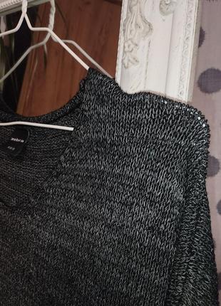 Плетений светер в бохо стилі zebra4 фото