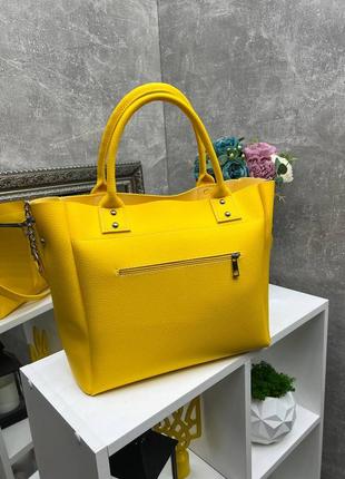 Женская стильная и качественная сумка из эко кожи капучино9 фото