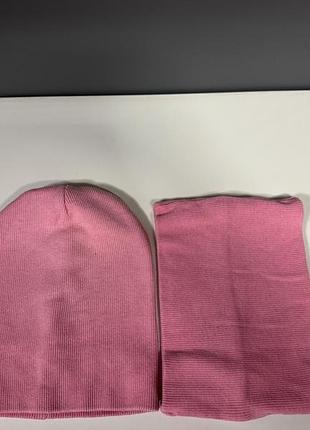 Комплект шапка+снуд 5-10 рочків