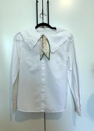 Біла сорочка & other stories з милим комірцем (хустинка в подарунок)