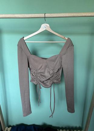 Кофта топ з завʼязками