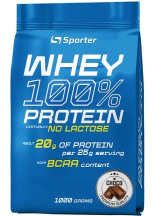 Протеин без лактозы - sporter whey 100% protein lactose free - шоколад