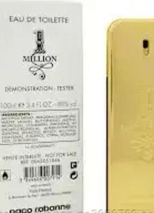 Paco rabanne 1 million edp 100ml тестер2 фото