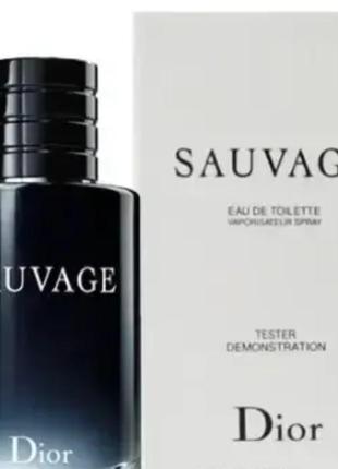 Christian dior sauvage edt 100ml тестер1 фото