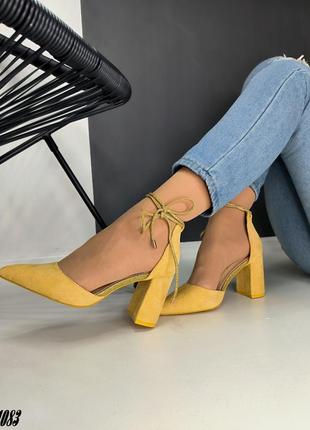 Туфли женские желтые 39,402 фото