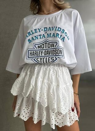 Бавовняна футболка в стилі motor🏍,harley-davidson свобідний крій оверсайз та якісний накат.4 фото
