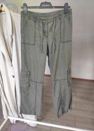Стильні брюки з добавленням льону dorothy perkins