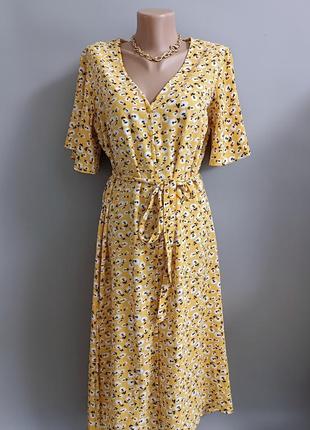 Kappahl жовта сукня в квіти (м)1 фото