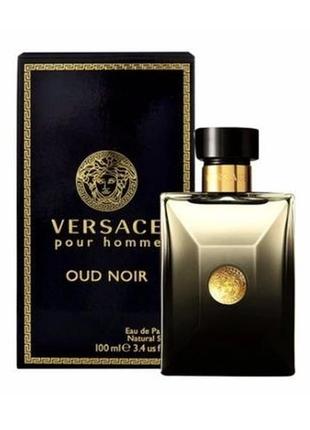 Чоловіча парфумована вода versace pour homme oud noir, 100 ml