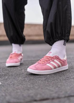 Adidas gazelle pink7 фото