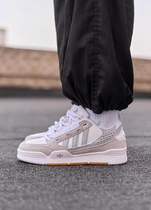 Трендовые женские кроссовки adidas adi2000 xxi white серые с белым
