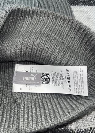 Сіра зимова шапка puma classic cuff ribbed beanie нова оригінал із сша6 фото