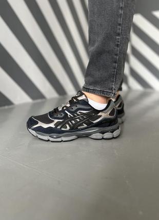 Кросівки asics gel nyc graphite grey black