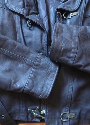 Куртка косуха винтаж кожаная кожанка9 фото