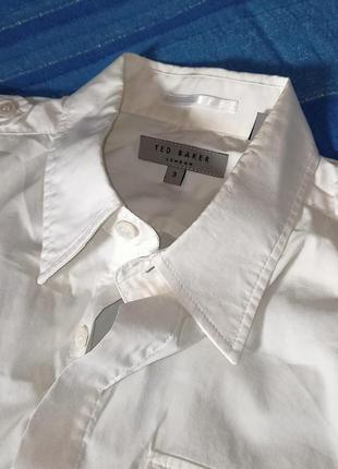 Тоненькая эластичная приталенная коттоновая тенниска, 3разм,ted baker,порткгалия5 фото