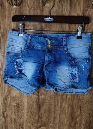 Короткі джинсові жіночі шорти1 фото