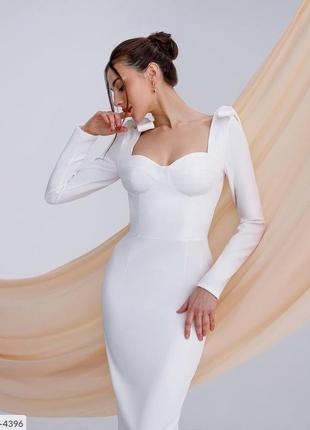 Платье сукня люкс коллекция бюстье бант свадебное1 фото