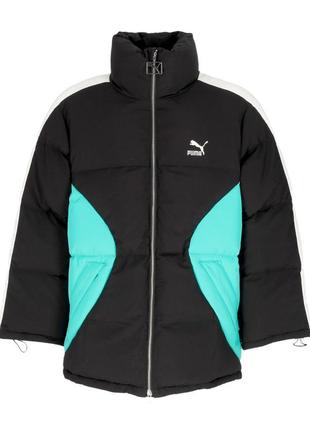 Пуховик puma luxe sport t7 oversized puffer jacket5 фото