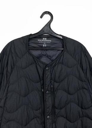 White mountaineering x uniqlo пухова куртка