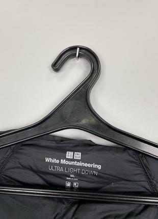 White mountaineering x uniqlo пухова куртка