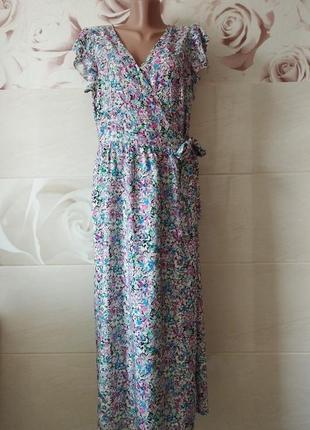Ніжна сукня на запах  george квітковий принт3 фото