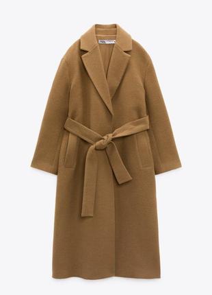 Вовняне пальто zara2 фото