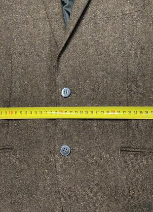 H&m wool premium вовняний твідовий кежуал чоловічий унісекс піджак жакет блейзер7 фото