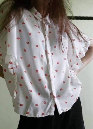 Яскрава блуза size s1 фото
