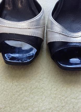 Босоножки женские кожаные натуральные на каблуке на каблуке4 фото