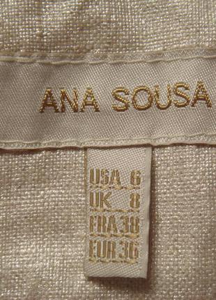 Льняная (металлизированный лен)юбка ana sousa(portugal)3 фото