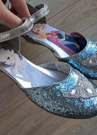 Нарядные блестящие туфельки эльзы золушки принцессы disney1 фото