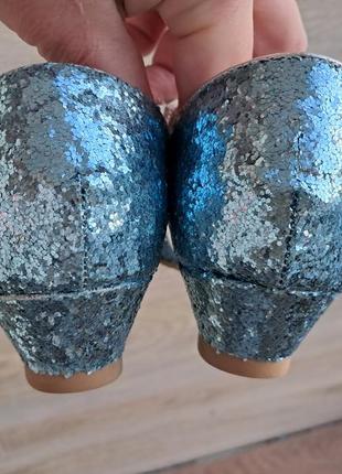 Нарядные блестящие туфельки эльзы золушки принцессы disney2 фото