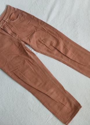 Джинси коричневі cropp на середній посадці