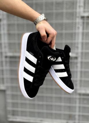Кросівки жіночі на весну демисезон, adidas campus black&white4 фото