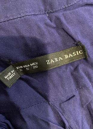 Блуза zara довгий рукав сорочка вільного крою3 фото