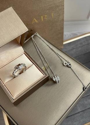Підвіска  каблучка в стилі bvlgari