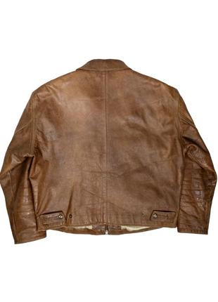 Вінтажна шкіряна чоловіча куртка пілот 80х brando leather aviator jacket3 фото