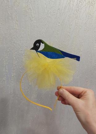 Обруч ободок синичка