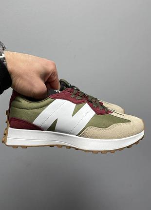Кросівки new balance 327 ‘khaki beige bordo’