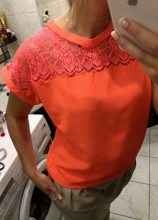 Блуза с гипюром ультра  , h&m1 фото