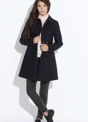 Жіноче двобортне пальто з вовною від geox1 фото