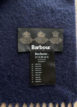 Шерстяной шарф barbour2 фото