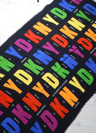 Шарф хустка платок vintage y2k dkny new york boroughs scarf