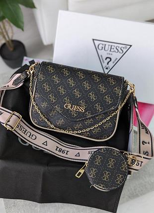 Сумка white guess  жіноча сумочка кросс боді подарунок