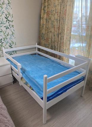 Дитяче ліжко 160*90+матрас+наматрасник+постільна білизна1 фото