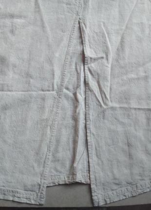 Натуральная макси юбка лен+лиоцел6 фото