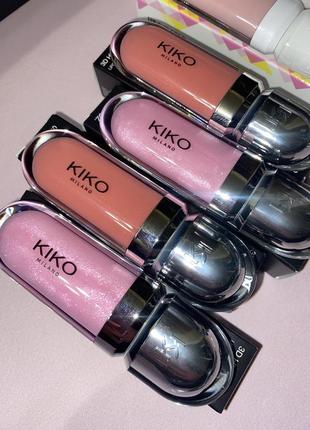 Блиски kiko milano 3d gloss блиск блеск кіко кико помада бальзам
