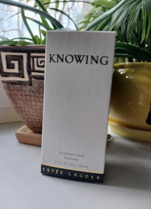 Knowing estee lauder 75 ml парфуми вінтаж оригінал духи франція4 фото